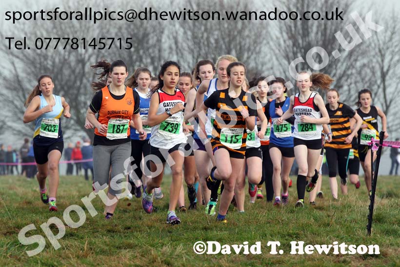 Under-15  girls NEHL, Aykley Heads, Durham. Photo: David T. Hewitson/Sports for All Pics